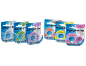 Highlighter Tape in Dispenser