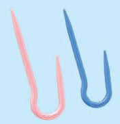 Clover Jumbo U Cable Stitch Holder Set, 2 count, 3008