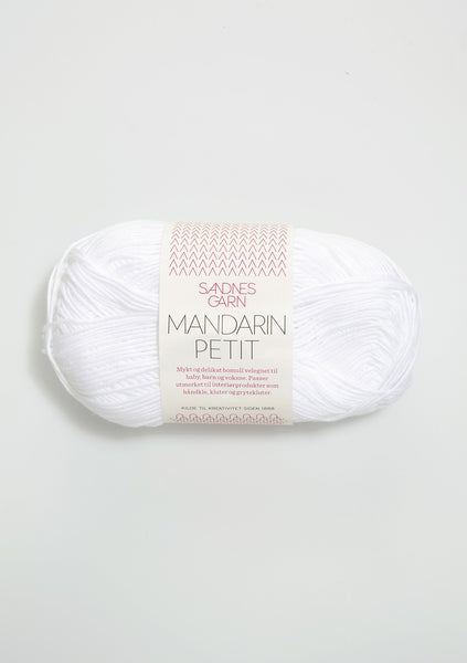 Sandnes Garn, Mandarin Petit, 100% Egyptian Cotton, Fingering #1