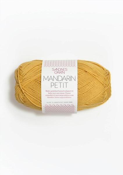 Sandnes Garn, Mandarin Petit, 100% Egyptian Cotton, Fingering #1