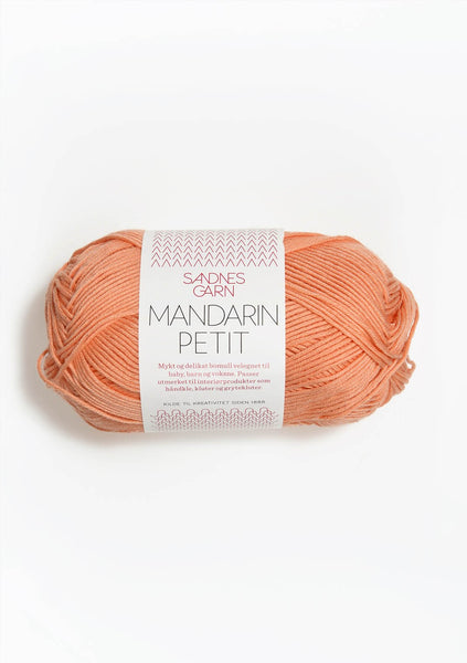Sandnes Garn, Mandarin Petit, 100% Egyptian Cotton, Fingering #1