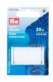 Prym Elastic Sewing Thread, 20m long and 0.5mm wide