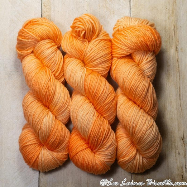 Biscotte Yarns, Pure yarn, 90% merino wool, 10% silk, #3 DK Weight