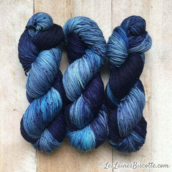 Biscotte Yarns, Bis-Sock, Speckled, 85% Merino Superwash, 15% Nylon, #1 Fingering