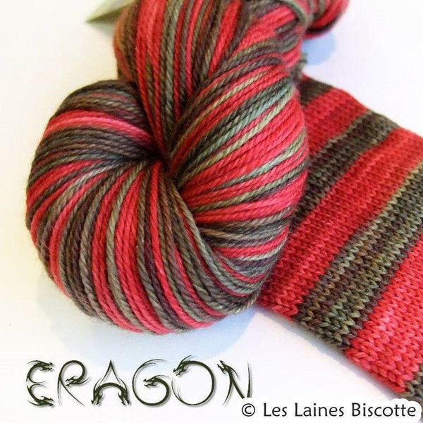 Biscotte Yarns, Bis-Sock, Self-Striping, 85% Merino Superwash, 15% Nylon, #1 Fingering
