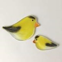 The Glass Bakery, Unique Hand Crafted, Fused Glass Birds, Created in Nova Scotia