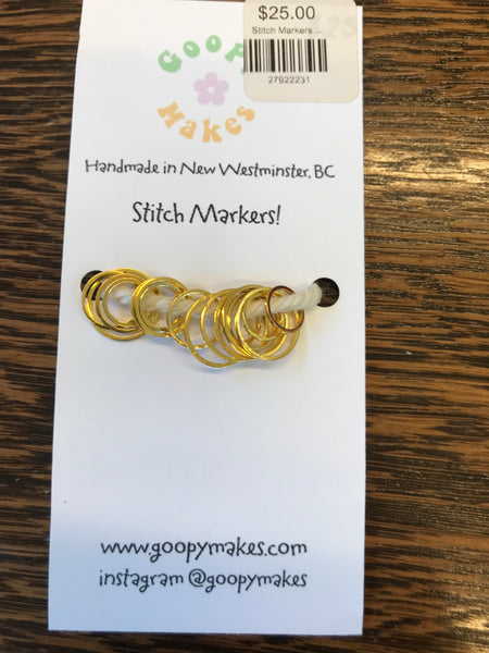 Goopy Makes Stitch Markers, Handmade in New Westminster, BC