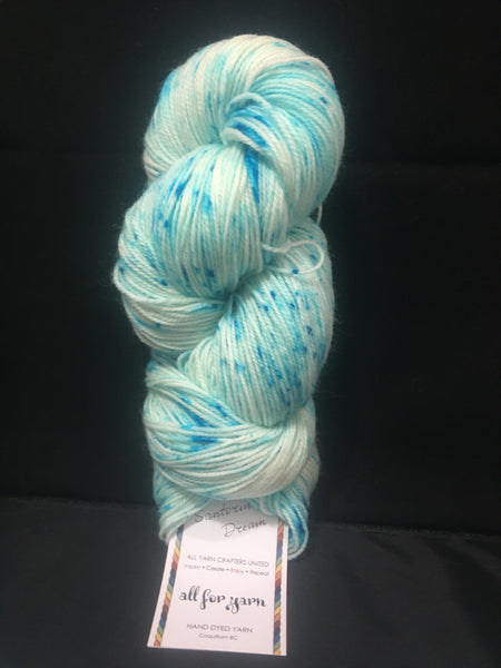 All For Yarn 80% Superwash Merino, 20% Nylon, #1 Fingering Weight, 384m/420yd