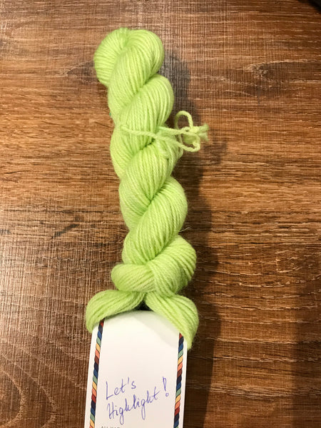All For Yarn Blue Faced Leicester Sheep, Mini Skeins,  #1 Fingering Weight, 105 yards/96m