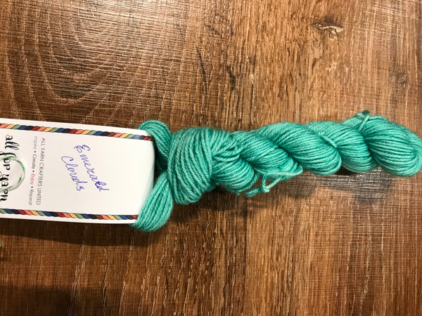 All For Yarn Blue Faced Leicester Sheep, Mini Skeins,  #1 Fingering Weight, 105 yards/96m