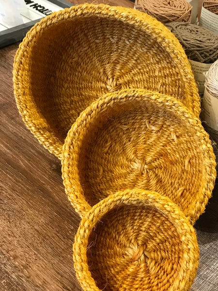 Boostani, Unbeaded, Beautiful Handmade 3 Nesting Baskets