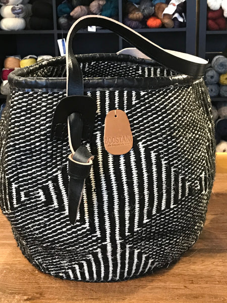 Boostani, Mixed Upcycled Yarn and Sisal Bags