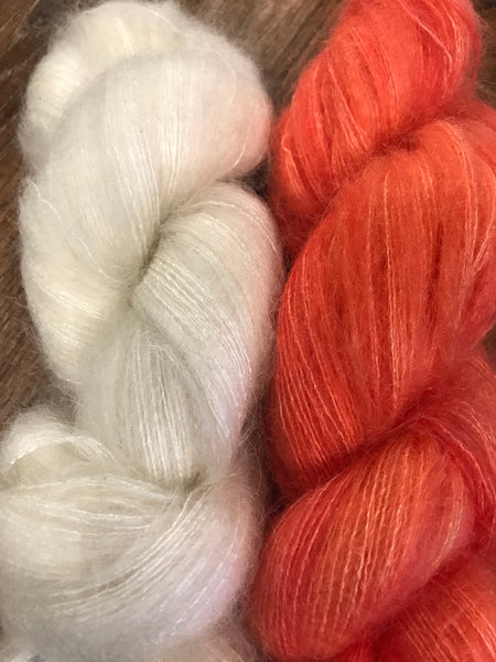 All for Yarn, 70% Kid Mohair/30% Silk, Lace Weight #0, 430m/470 yd