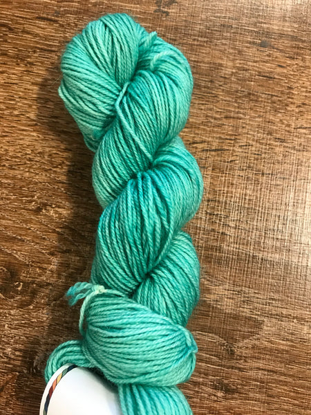 “All For Yarn” 80% Superwash Bluefaced Leicester (BFL)/20% Nylon, #1 Fingering Weight, 165 m/180 yards