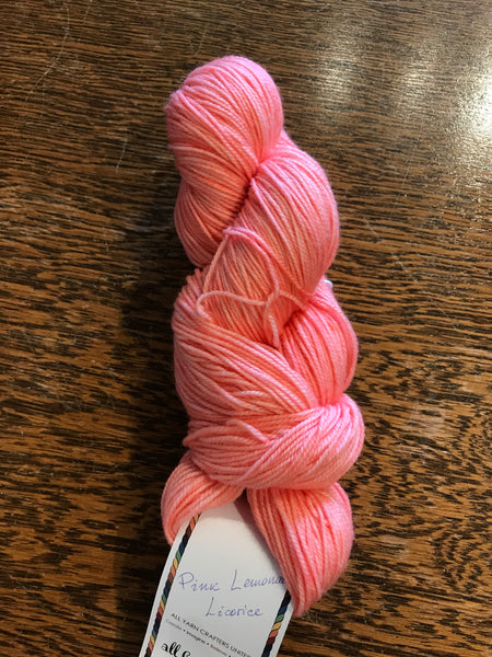 All For Yarn 80% Superwash Merino, 20% Nylon, #1 Fingering Weight, 384m/420yd