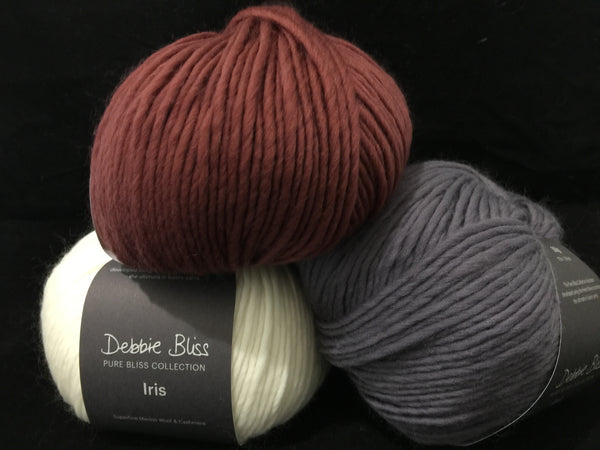 Debbie Bliss, Iris, 95% Wool, 5% Cashmere, #4 Worsted Weight