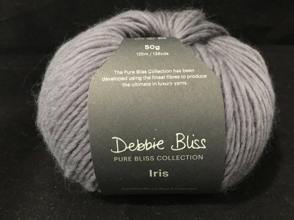 Debbie Bliss, Iris, 95% Wool, 5% Cashmere, #4 Worsted Weight