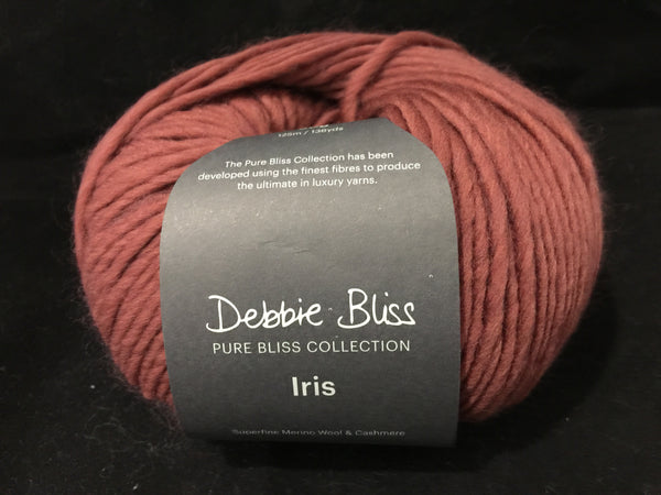 Debbie Bliss, Iris, 95% Wool, 5% Cashmere, #4 Worsted Weight