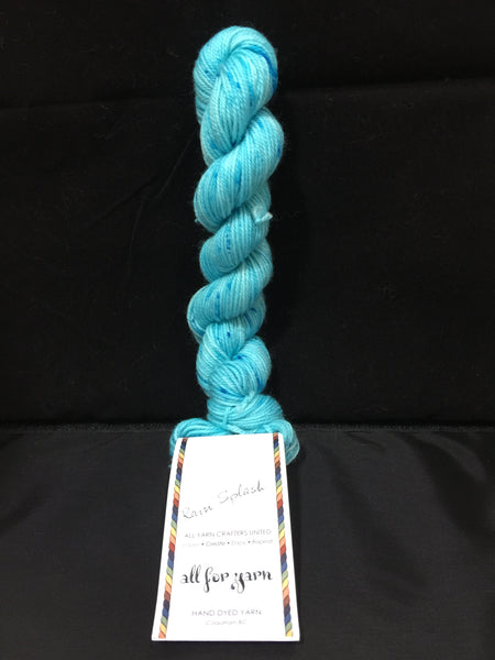 All For Yarn Mini Skeins, 80% Superwash Merino, 20% Nylon, #1 Fingering Weight, 96m