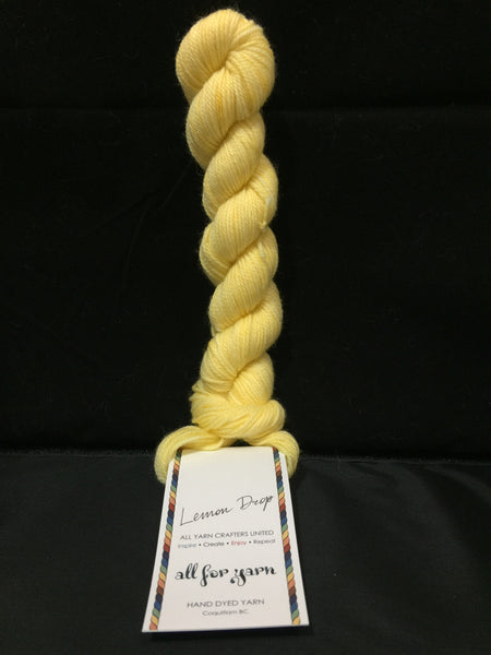 All For Yarn Mini Skeins, 80% Superwash Merino, 20% Nylon, #1 Fingering Weight, 96m