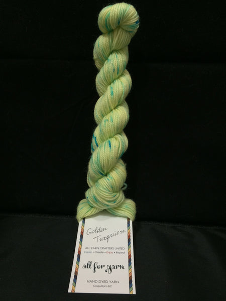 All For Yarn Mini Skeins, 80% Superwash Merino, 20% Nylon, #1 Fingering Weight, 96m