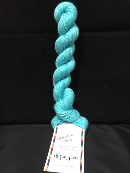 All For Yarn Mini Skeins, 80% Superwash Merino, 20% Nylon, #1 Fingering Weight, 96m