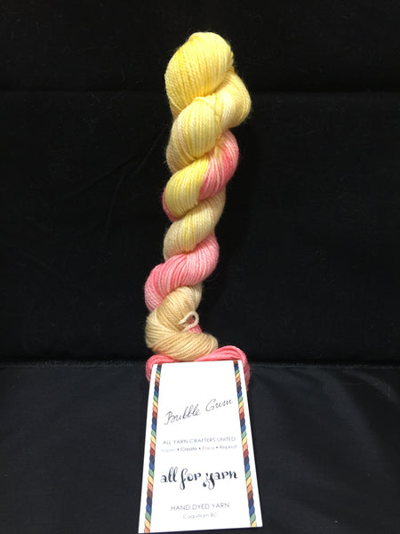 All For Yarn Mini Skeins, 80% Superwash Merino, 20% Nylon, #1 Fingering Weight, 96m