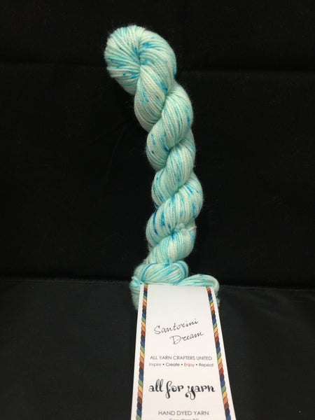 All For Yarn Mini Skeins, 80% Superwash Merino, 20% Nylon, #1 Fingering Weight, 96m