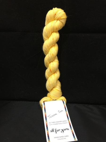 All For Yarn Mini Skeins, 80% Superwash Merino, 20% Nylon, #1 Fingering Weight, 96m
