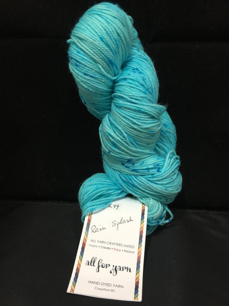All For Yarn 80% Superwash Merino, 20% Nylon, #1 Fingering Weight, 384m/420yd