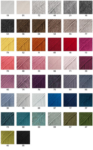Drops Merino Extra Fine, 100% Merino Superwash, DK Weight #3, 105m/115yds