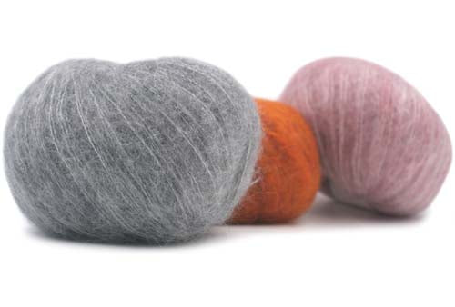 GGH Mohair Melange, 80% Kid Mohair, 20% Polyamide, #1 Fingering Weight