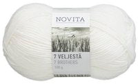 Novita 7 Brothers Yarns, 45% Wool, 30% Finnish Wool, 25% Polyamide, #4 Aran Weight