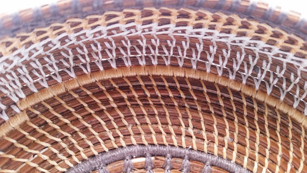 Pine Needles Coil Bowl Class, Instructor Maya