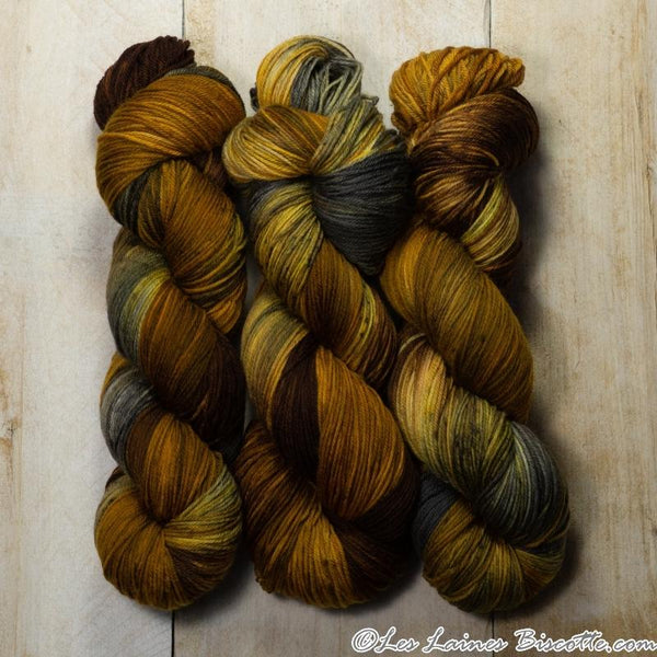 Biscotte Yarns, Bis-Sock Marmicelle Picot Collection, 85% hand washable merino wool and 15% nylon, #1 Fingering Weight
