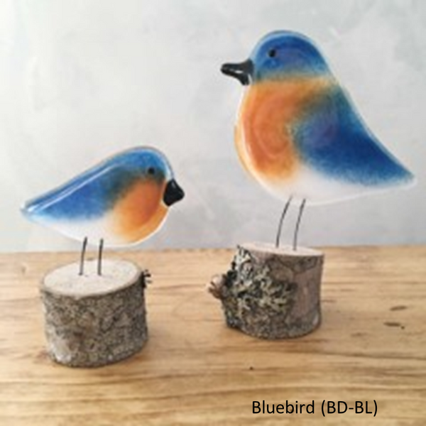The Glass Bakery, Unique Hand Crafted, Fused Glass Birds, Created in Nova Scotia