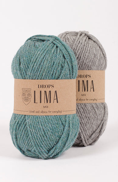 Drops Lima, 65% Wool and 35% Superfine Alpaca, DK Weight #3