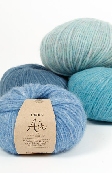 Drops Air, Alpaca and Wool Blend, Worsted Weight #4