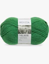 Novita 7 Brothers Yarns, 45% Wool, 30% Finnish Wool, 25% Polyamide, #4 Aran Weight
