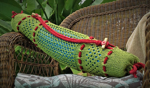 Knitted Yoga Mat Duffel and Tablet/Accessory Case Kit, Instructor Susan