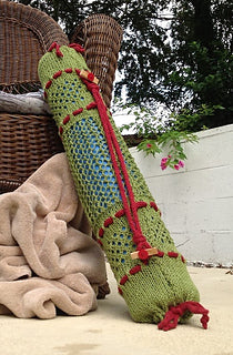 Knitted Yoga Mat Duffel and Tablet/Accessory Case Kit, Instructor Susan