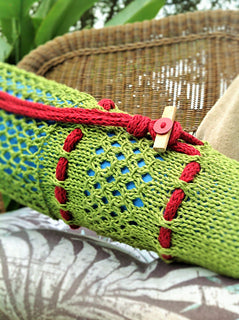 Knitted Yoga Mat Duffel and Tablet/Accessory Case Kit, Instructor Susan