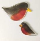 The Glass Bakery, Unique Hand Crafted, Fused Glass Birds, Created in Nova Scotia