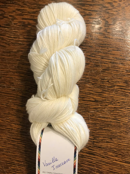 All For Yarn 80% Superwash Merino, 20% Nylon, #1 Fingering Weight, 384m/420yd
