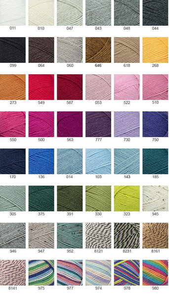 Novita 7 Brothers Yarns, 45% Wool, 30% Finnish Wool, 25% Polyamide, #4 Aran Weight
