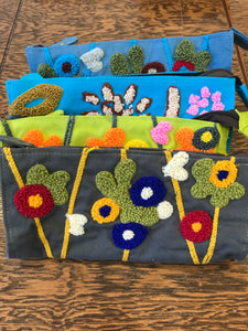 Flower Embroidered Coin Purse Handmade in Nepal