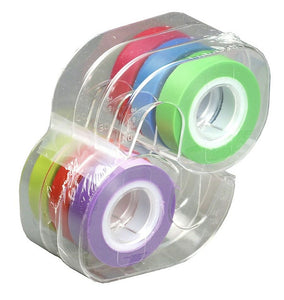 Highlighter Tape in Dispenser Rolls, 1/2'' X 393'' 6 pieces (Assorted Colours) Item 13188