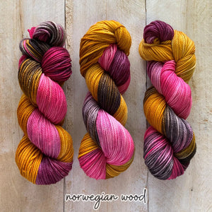 Louise Robert, Merino Worsted weight, Norwegian Wood