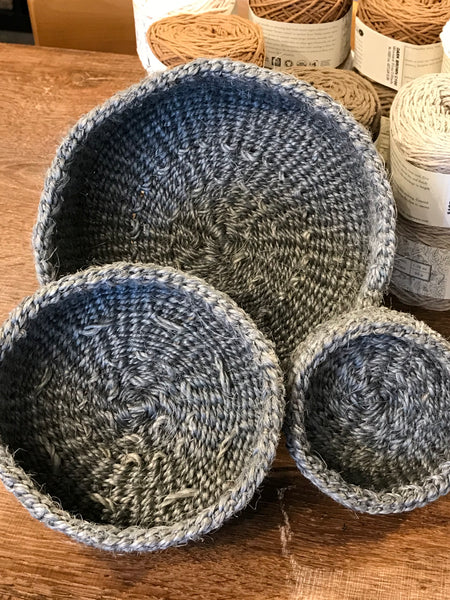 Boostani, Unbeaded, Beautiful Handmade 3 Nesting Baskets