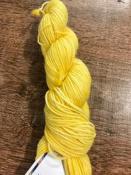 “All For Yarn” 80% Superwash Bluefaced Leicester (BFL)/20% Nylon, #1 Fingering Weight, 165 m/180 yards